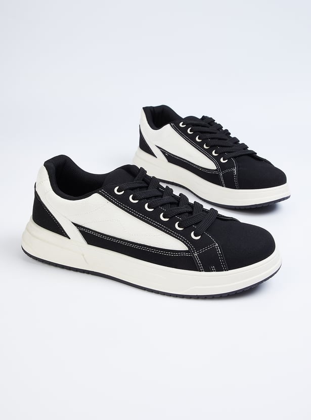 Men’s Modern Colourblocked Sneakers with Lightweight Comfort and Breathable Design