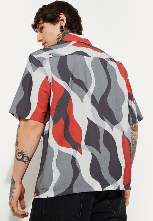 Premium Men’s Printed Relaxed Fit Shirt Comfortable Breathable Fashion Shirt for Office Summer Wear and Streetwear