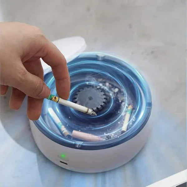 Innovative Smokeless Ashtray with Air Purifier for Cigarettes in Home and Office