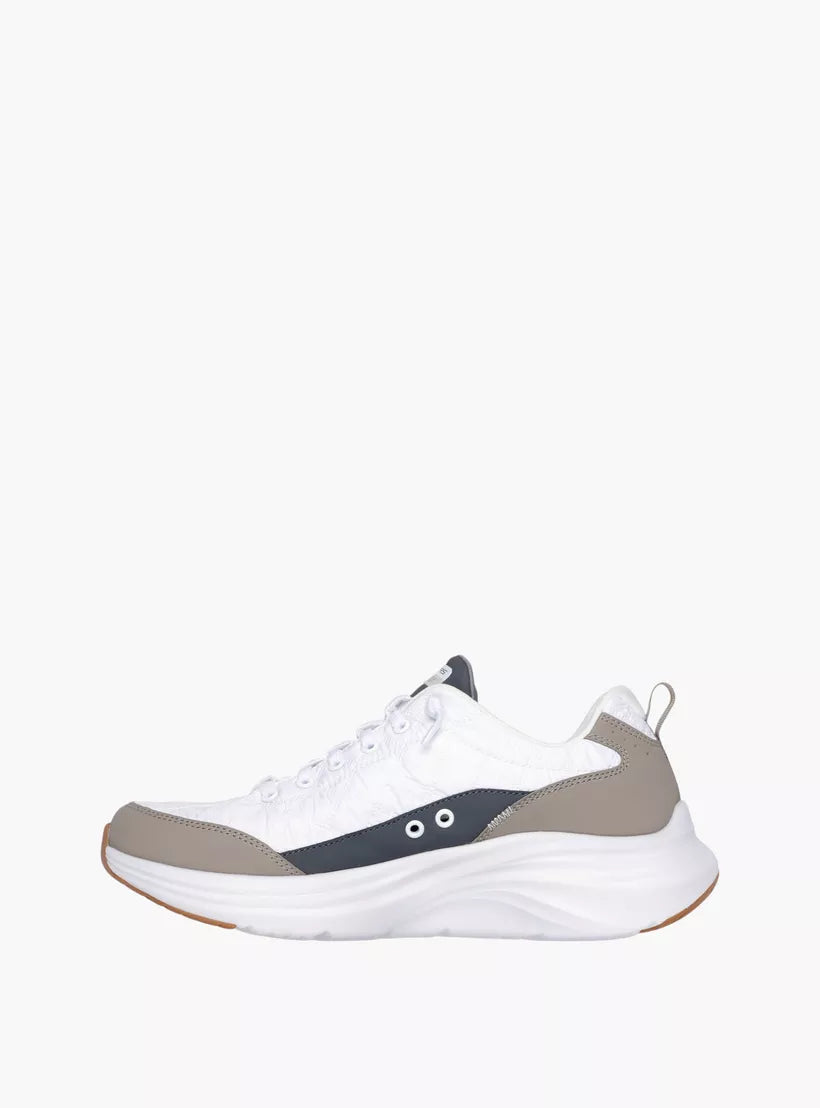 Fashionable Skechers Men Lace Up Athletic Shoes with Breathable Fabric and Supportive Fit