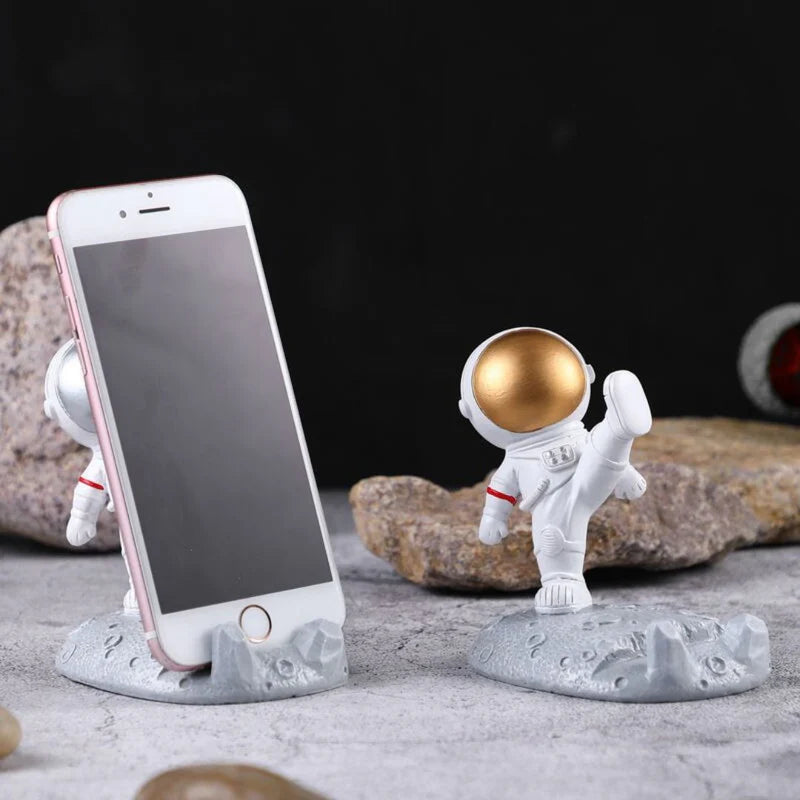 Unique Astronaut Mobile Stand for Smartphones for Desk and Office Décor