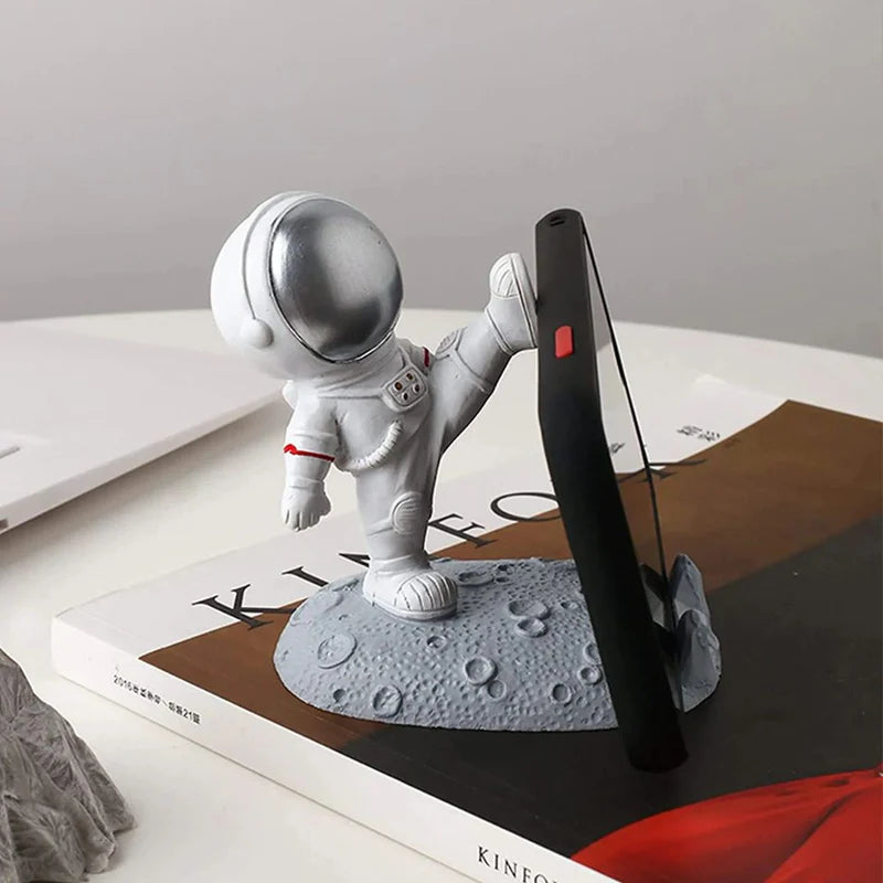 Unique Astronaut Mobile Stand for Smartphones for Desk and Office Décor