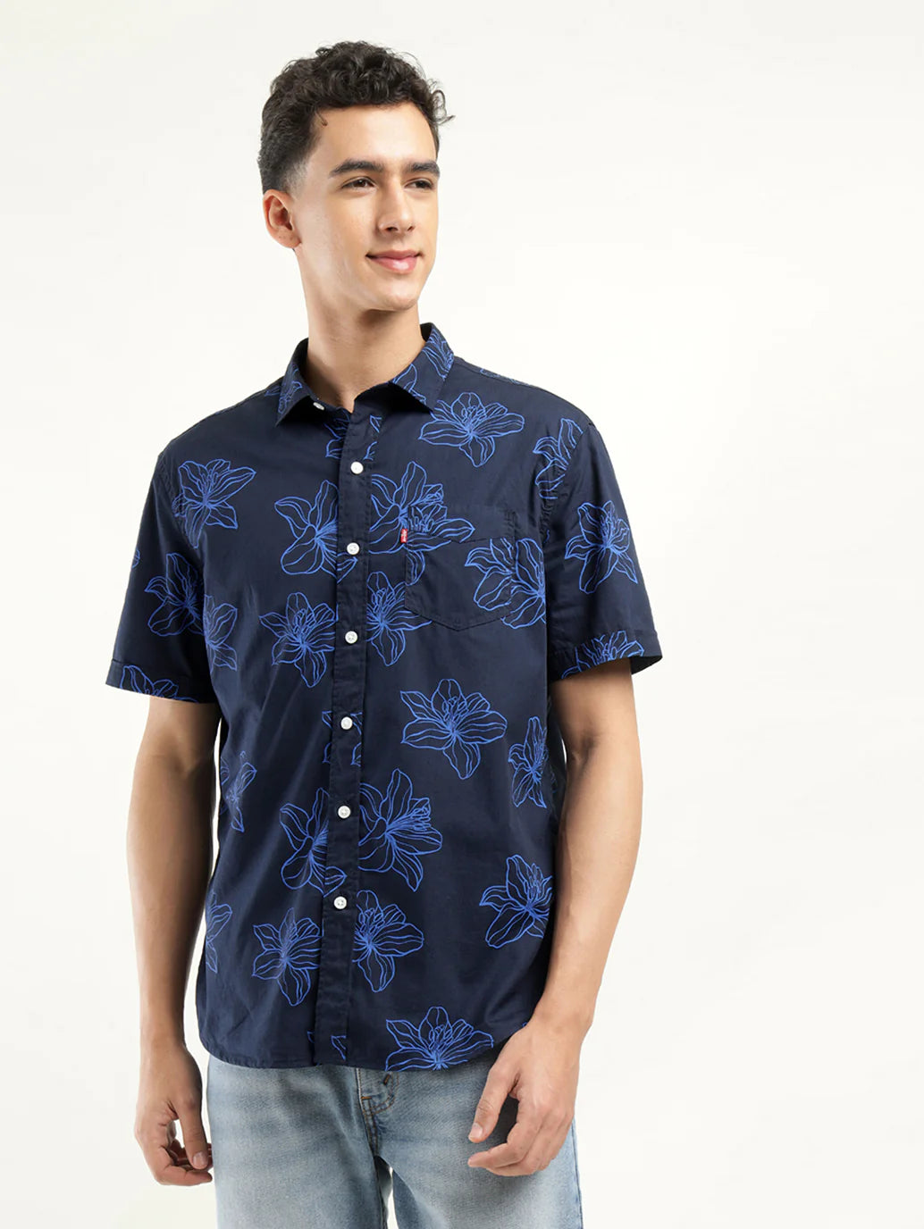 Men’s Slim Fit Printed Shirt with Soft Fabric, Tailored Fit, and Contemporary Design