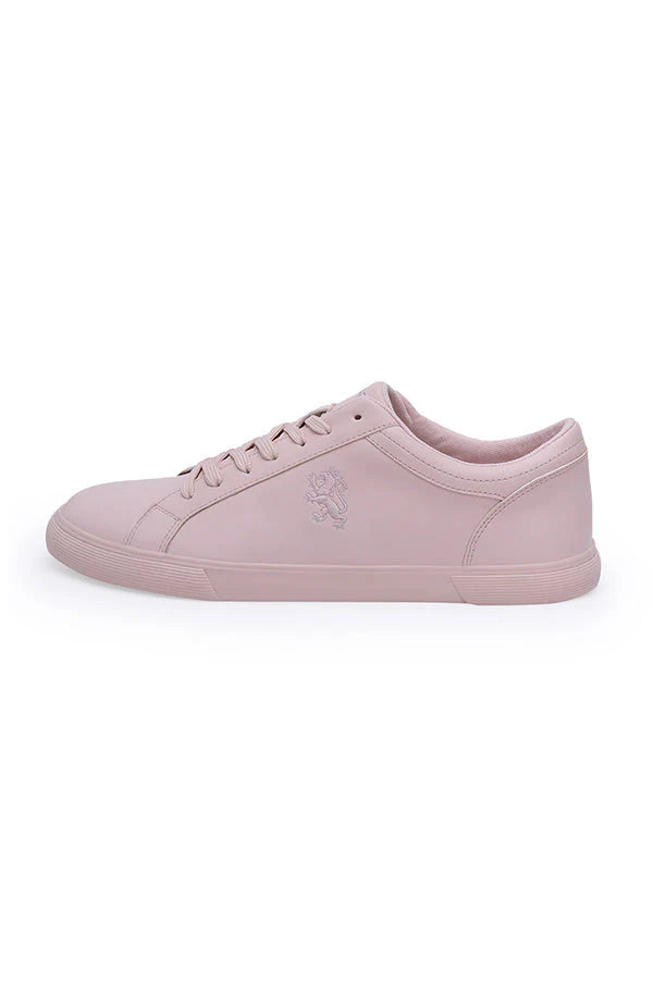Trendy Women Baby Pink Sneakers with Slip Resistant Sole and Flexible Comfort