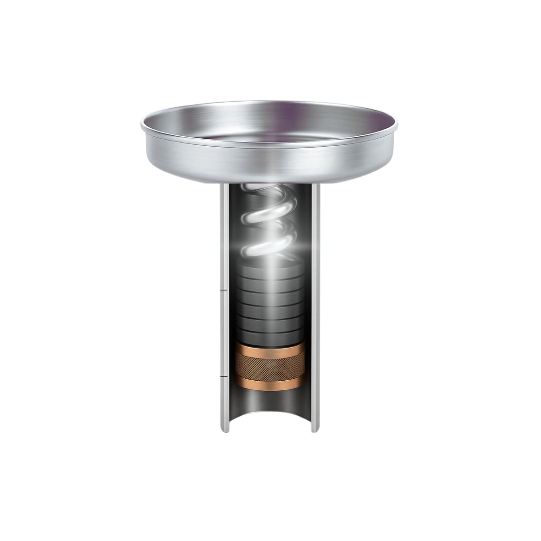 Gold Finish Cymatic Water Structuring Device with Gauss Magnetic Field and Sound Therapy