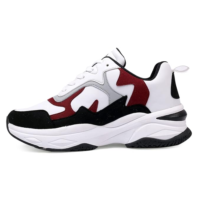 Trendy Men’s Lace Up Running Sneakers with Modern Design and Flexible Grip Support