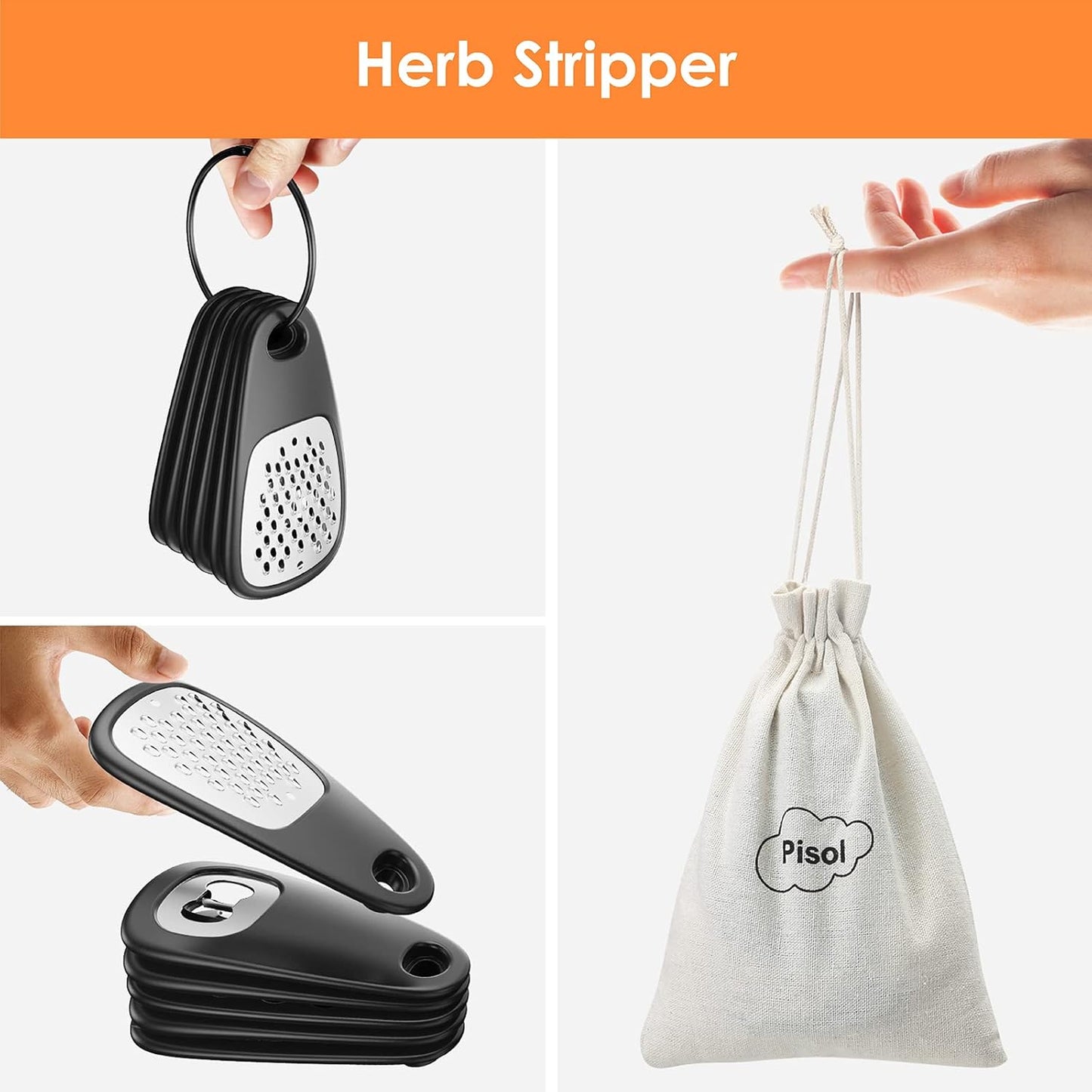 Complete 6 Piece Kitchen Gadget Set Cheese Grater Bottle Opener Peeler Pizza Cutter Garlic Ginger Grinder Herb Stripper Gift