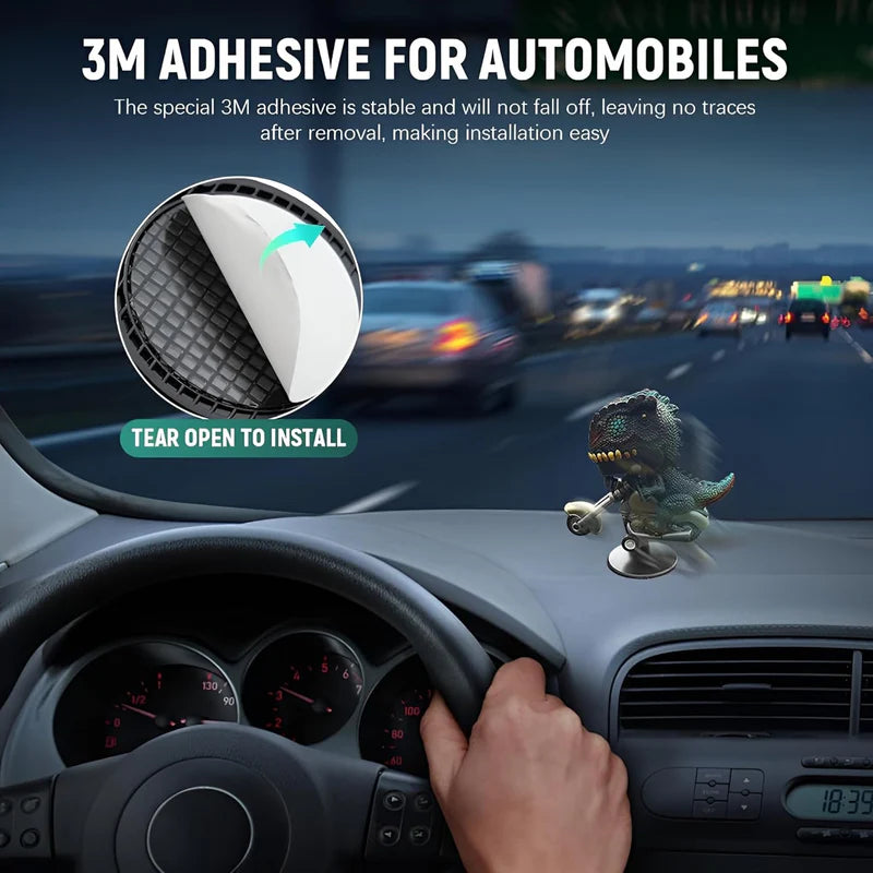 Car Dashboard Dinosaur Motorcycle Collectible Creative Interior Decoration Gift for Fans