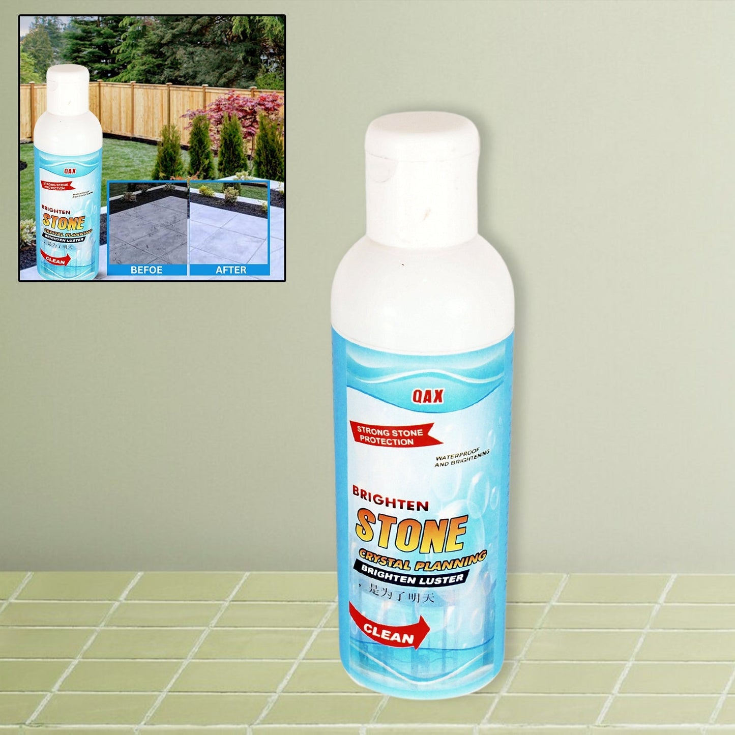 17667 Stone Stain Remover Cleaner Stone Crystal Plating Agent Marble Stone Cleaner Polishes Crystal Plating For Kitchen Patio Backyard Marble Cleaner And Polish (75 Ml Approx 1 Pc)