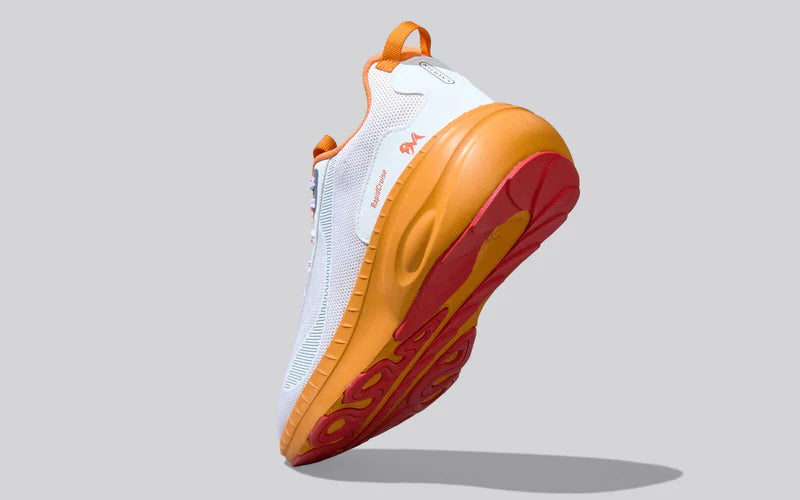 Classic Walk Prime Ivory Orange Sneakers with Durable Grip and Long Lasting Comfort