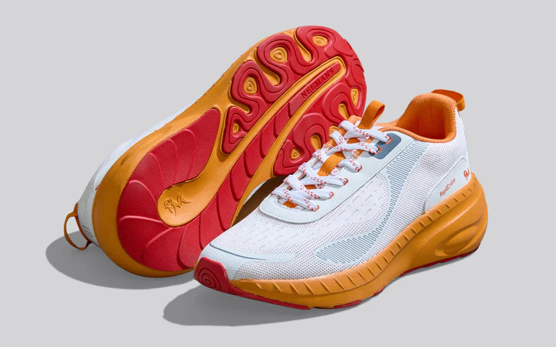Classic Walk Prime Ivory Orange Sneakers with Durable Grip and Long Lasting Comfort