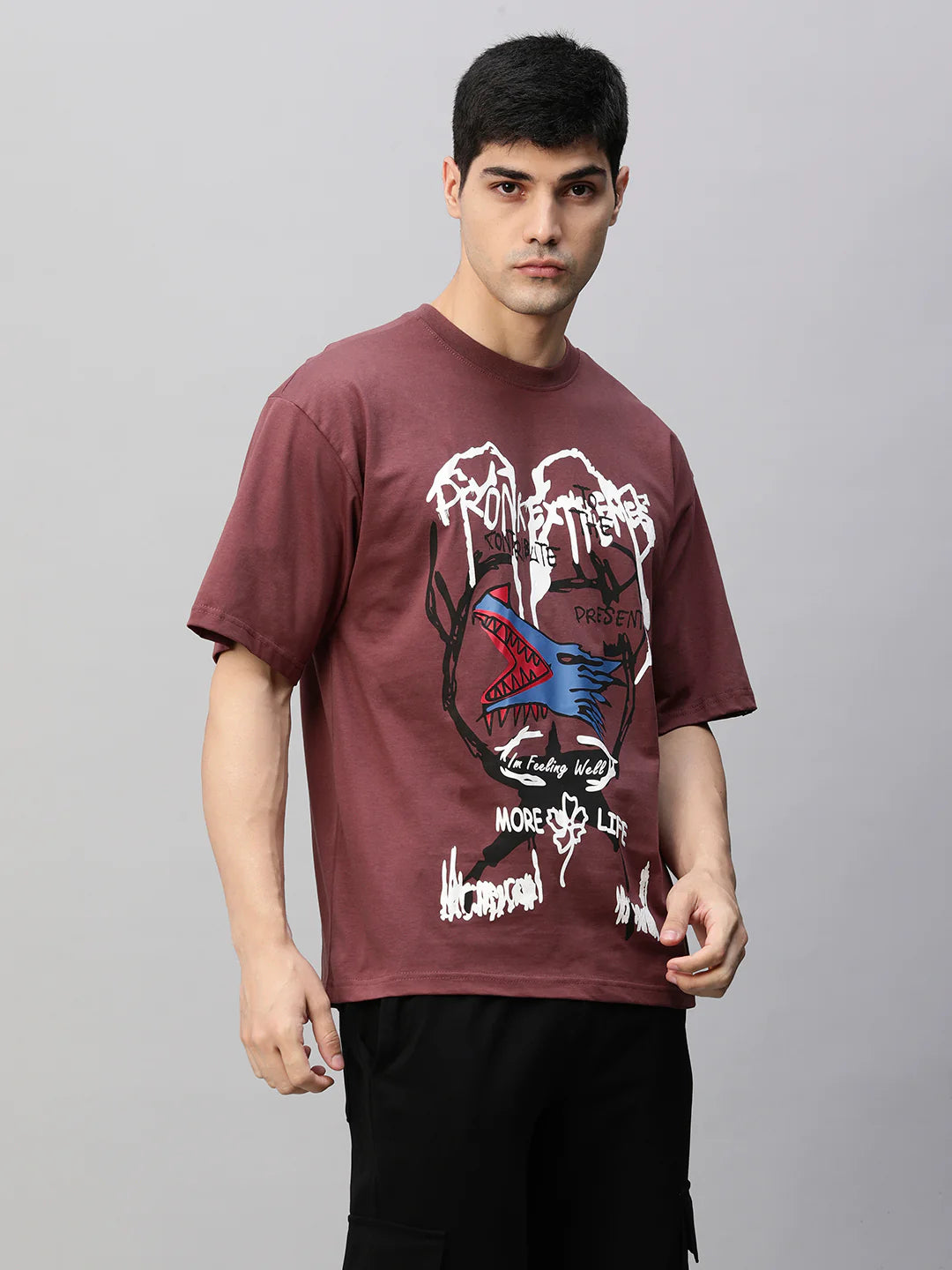Lightweight Men’s Oversized T-Shirt with Bold Extreme Puff Design for Daily Outfits