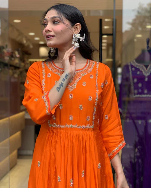 Fashionable Rayon Slub Kurti with Plazo and Dupatta Set for Women for Special Occasions