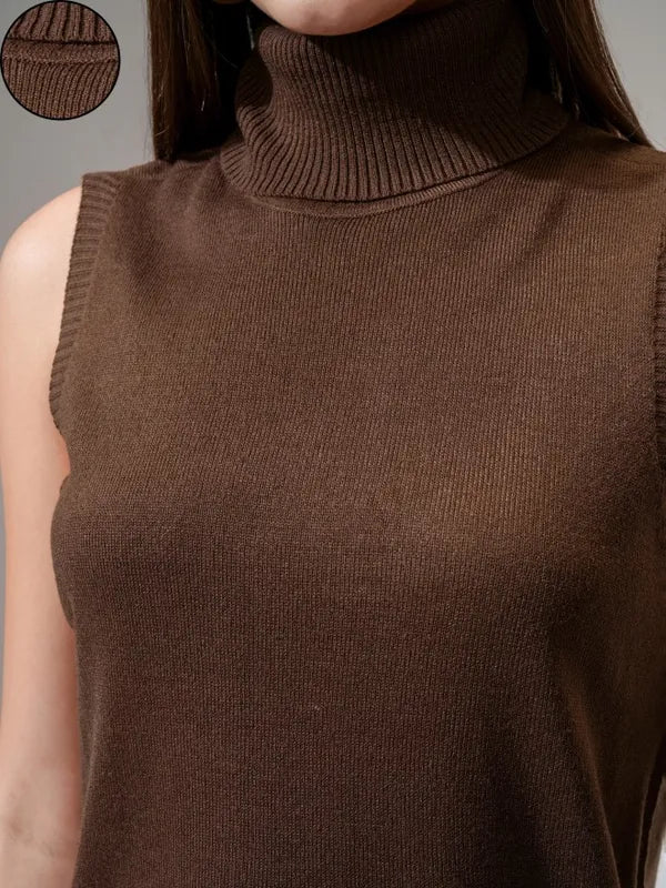 Fashionable Brown Solid Bodycon Dress with Knee-Length or Mini Hem for Parties