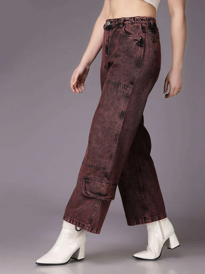 Soft and Comfortable Relaxed Fit Jeans for Women in Denim Fabric