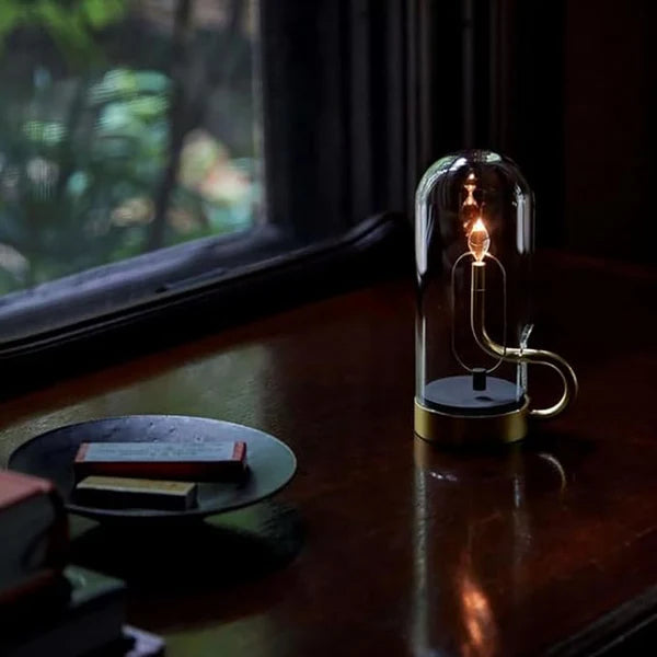 Rechargeable Magnetic Swing Atmosphere Lamp with USB Charging Elegant Bedside and Home Décor Night Light