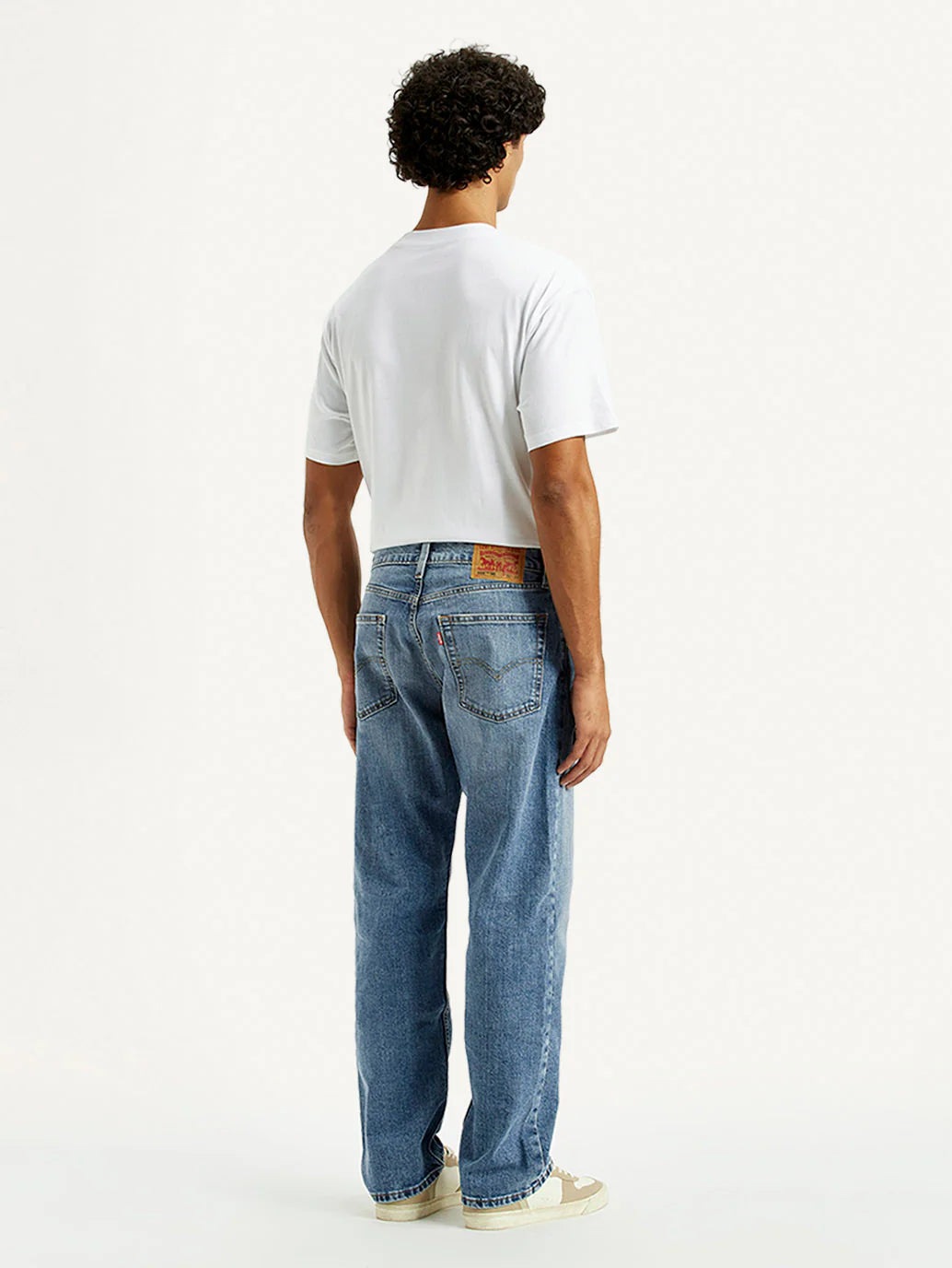 Relaxed Loose Fit Mid Rise Jeans for Men with Versatile Appeal
