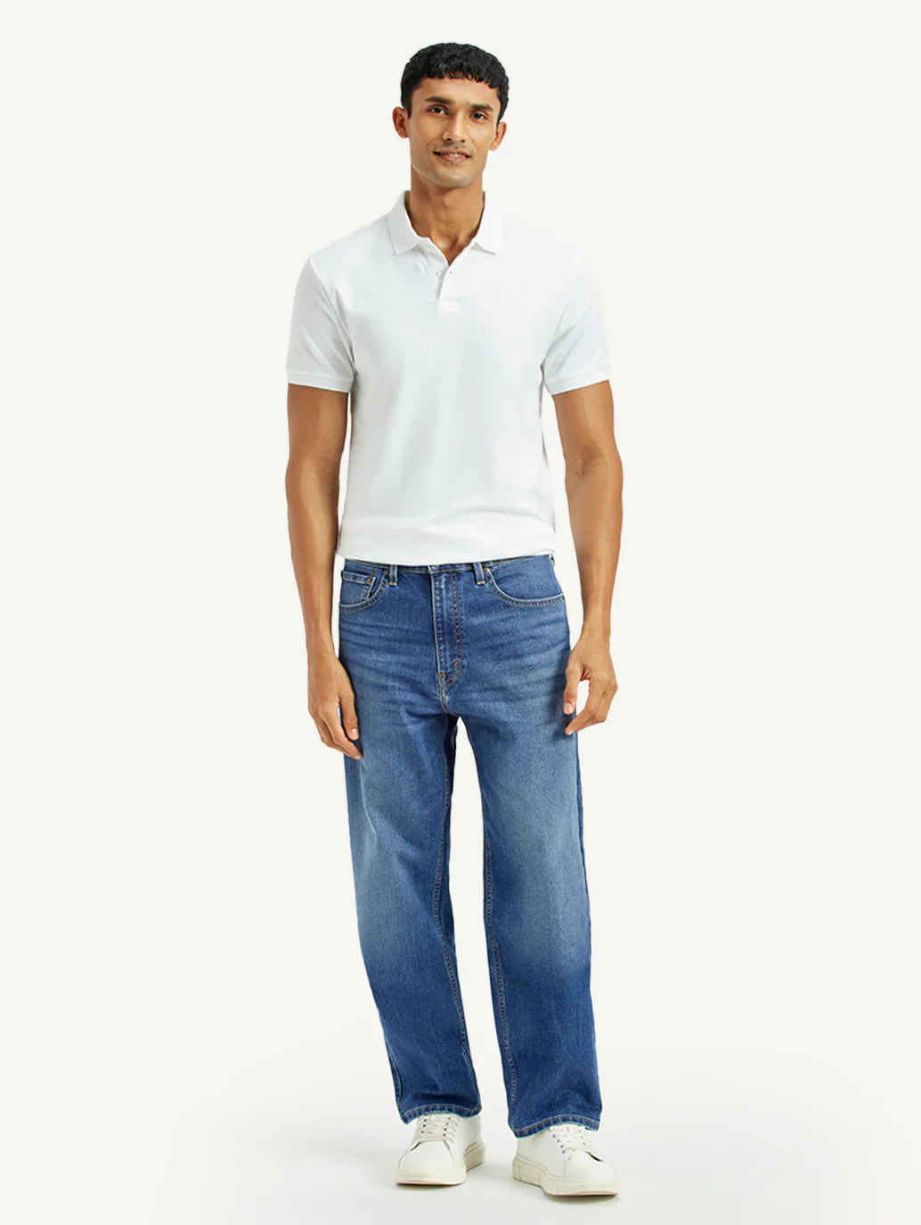 Loose Fit Mid Rise Jeans for Men with Comfortable and Relaxed Style