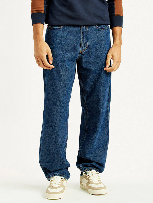 Relaxed Fit Loose Mid Rise Jeans for Men Ideal for Casual Outfits