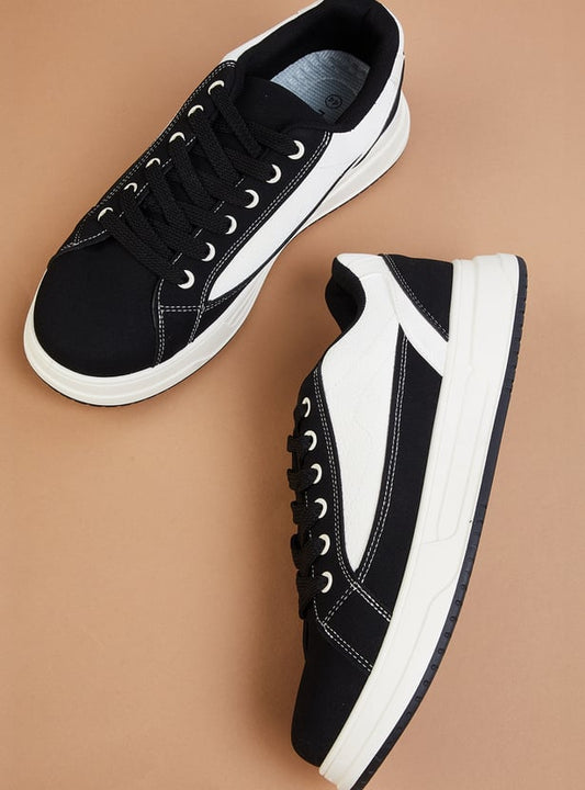 Men’s Modern Colourblocked Sneakers with Lightweight Comfort and Breathable Design