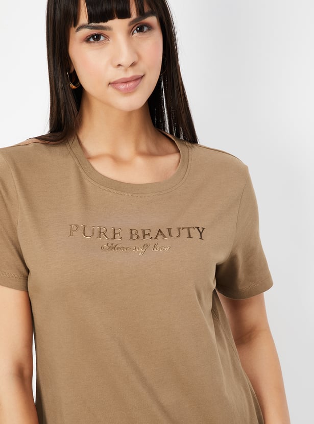 Women’s Half Sleeve Printed T-Shirt with Vibrant Patterns