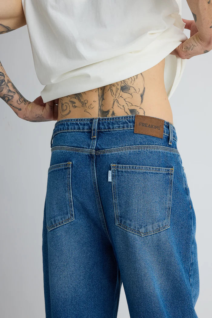 Prism Blue Straight Fit Jeans for Men with Classic and Comfortable Design