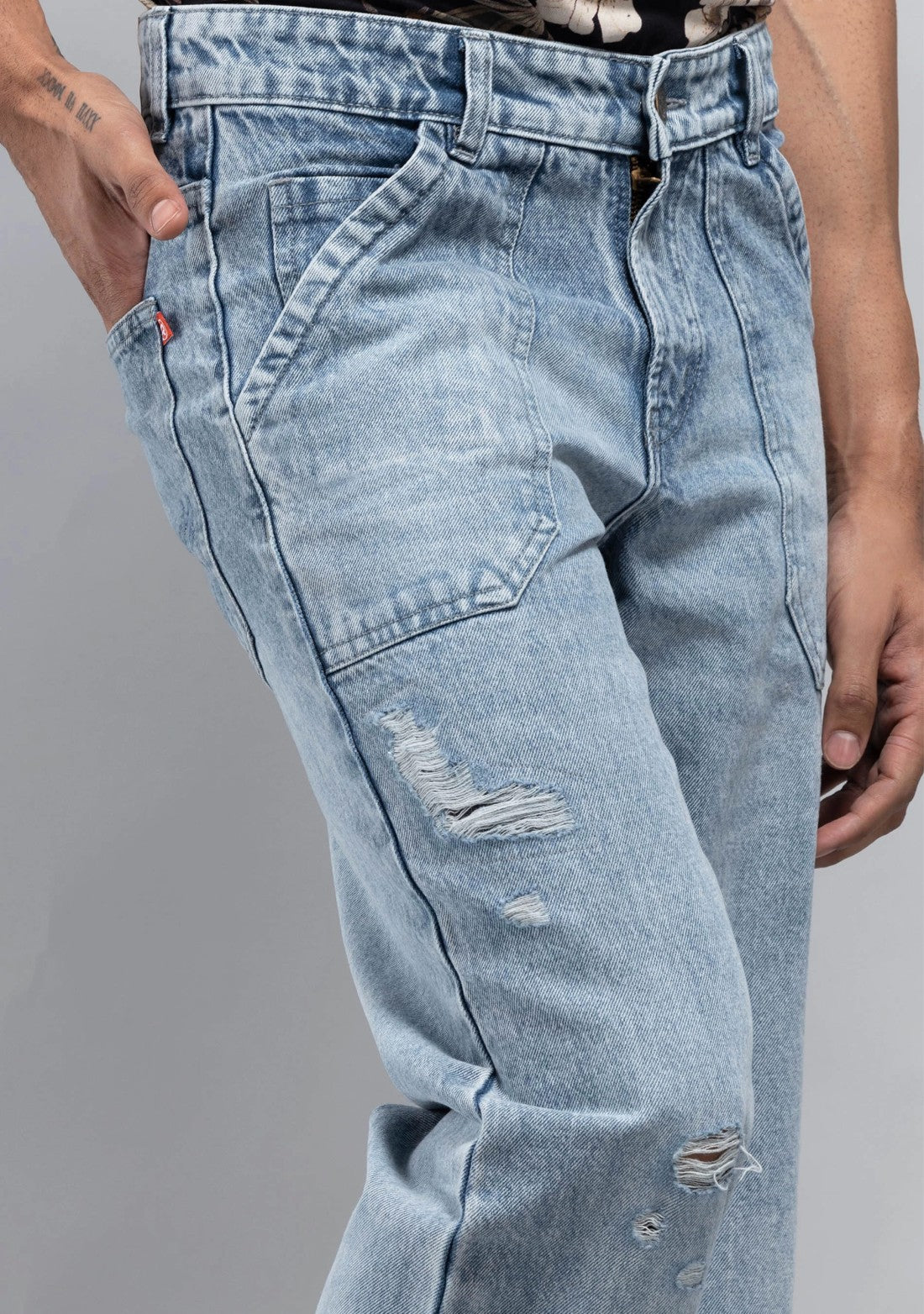 Wide Leg Cotton Jeans for Men Designed for Comfort and Street Style Outfits