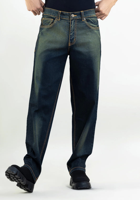 Relaxed Straight Fit Denim Jeans for Men Designed for Comfort and Style