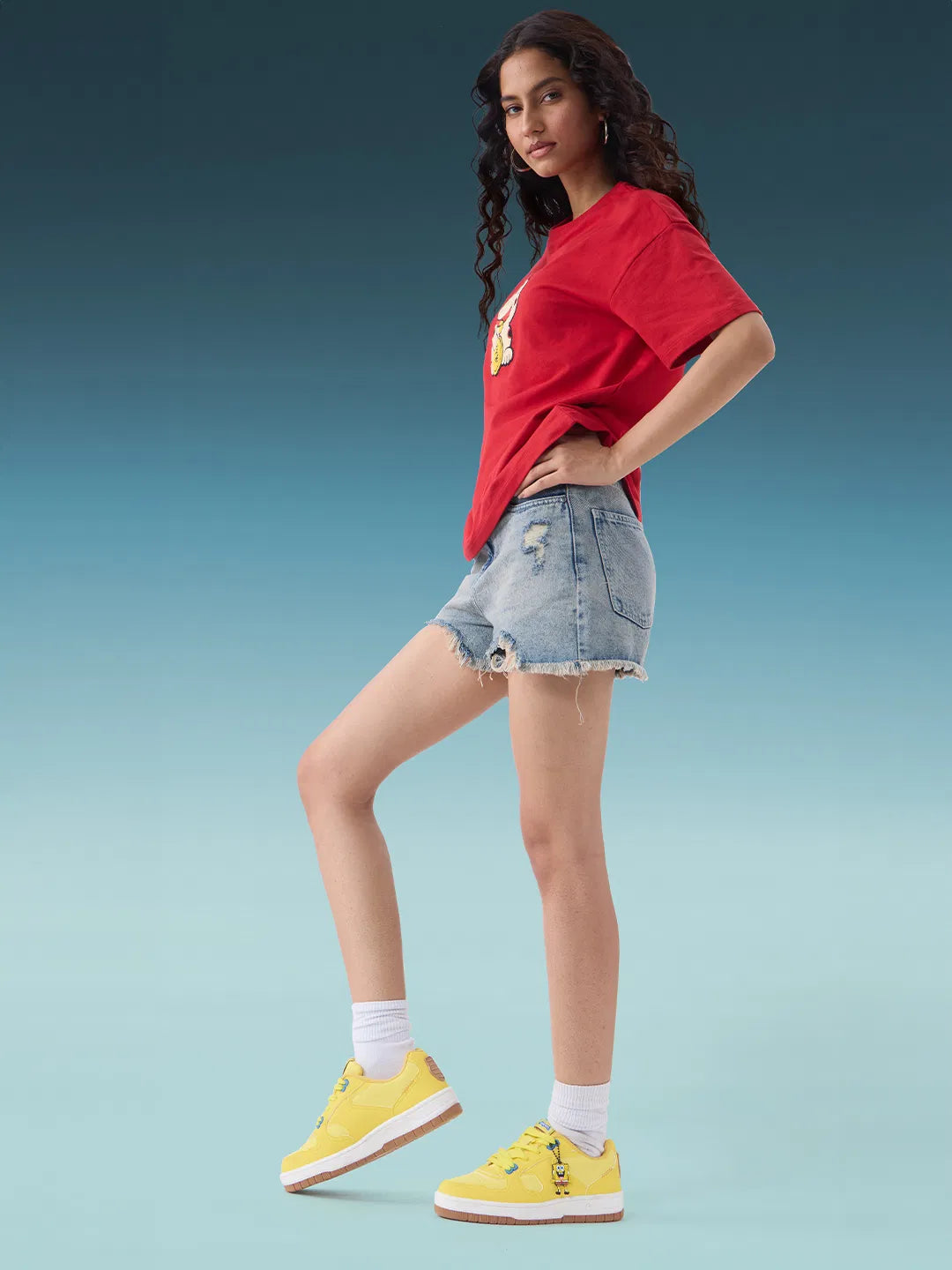 Comfortable Under The Sea Women Low Top Sneakers with Shock Absorption and Flexible Sole