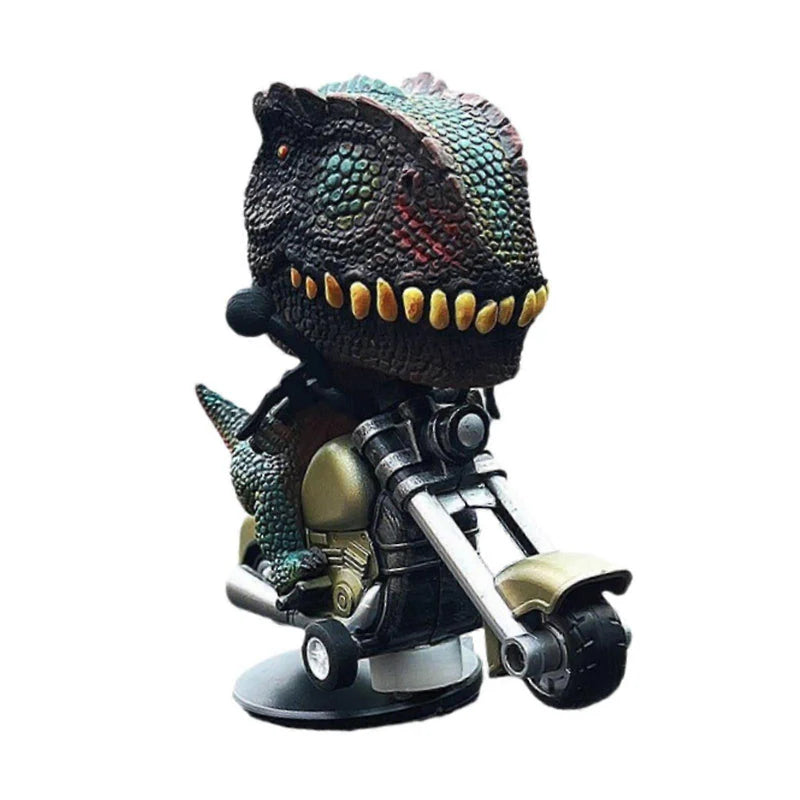 Car Dashboard Dinosaur Motorcycle Collectible Creative Interior Decoration Gift for Fans