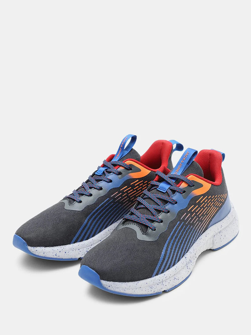 Trendy Black Lace Up Mesh Running Shoes with Modern Design for Everyday Wear
