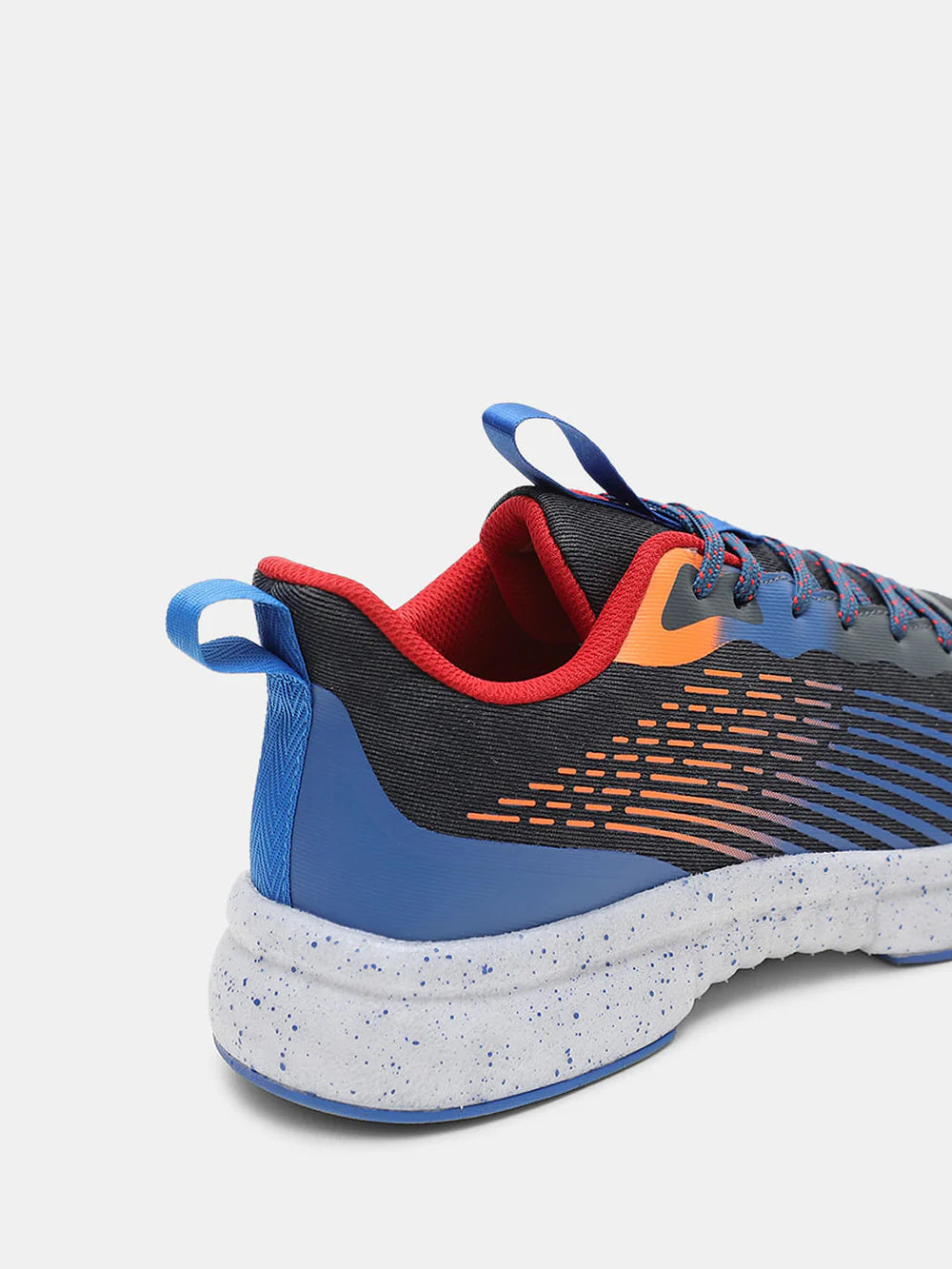 Trendy Black Lace Up Mesh Running Shoes with Modern Design for Everyday Wear