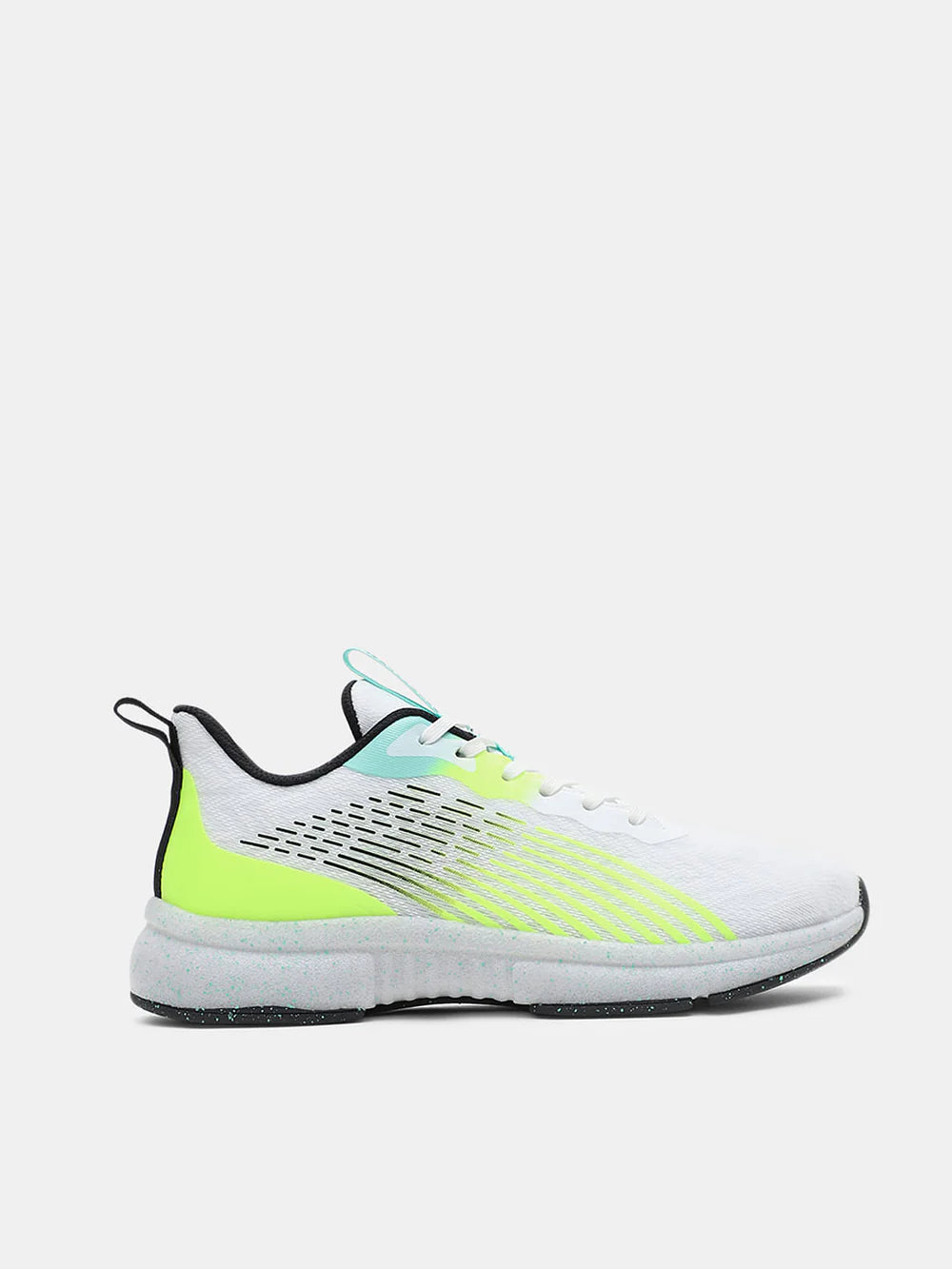 White Mesh Sneakers with Abstract Pattern for Streetwear and Everyday Comfort
