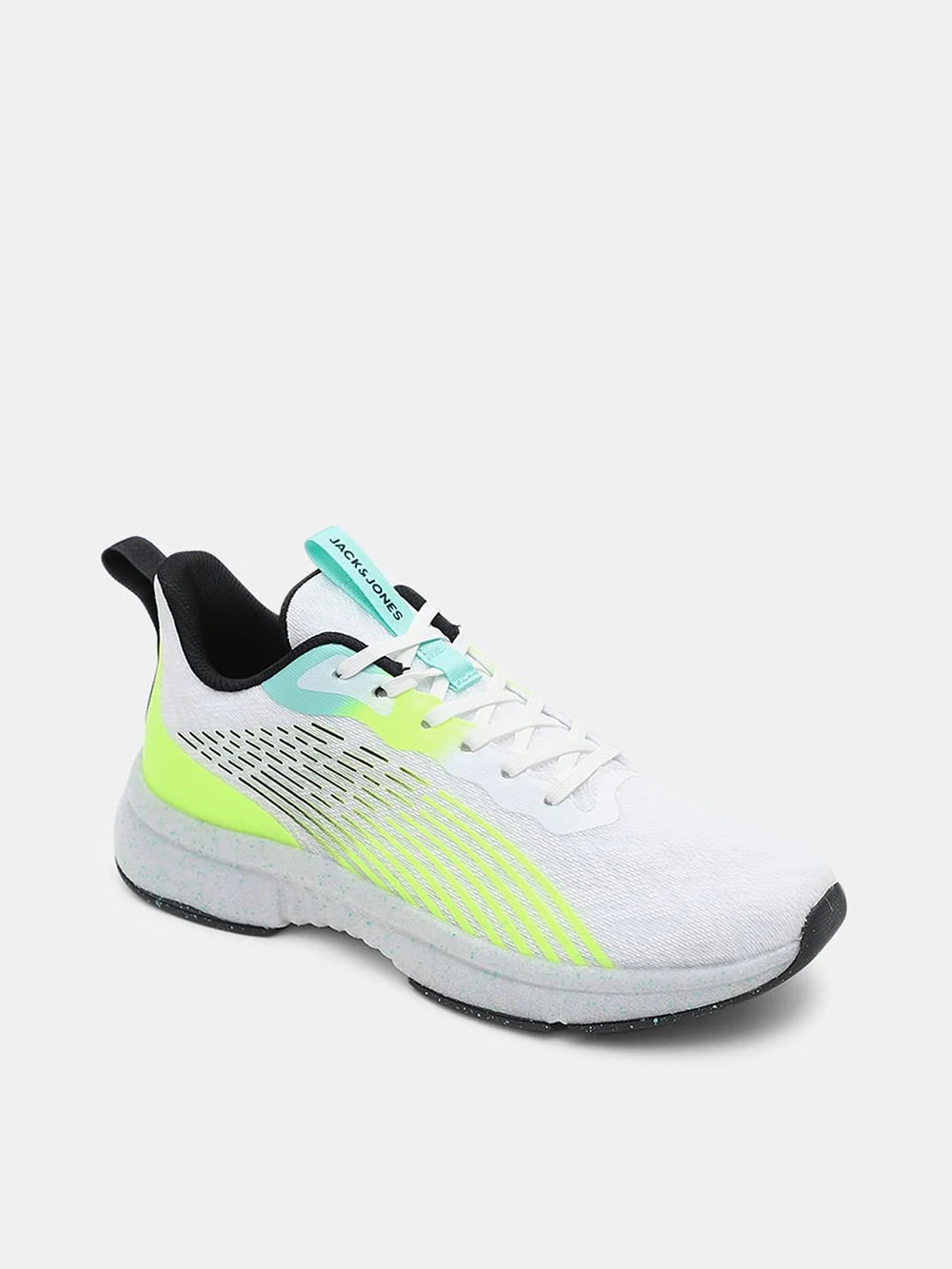 White Mesh Sneakers with Abstract Pattern for Streetwear and Everyday Comfort