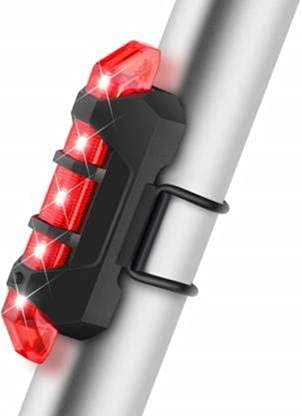 Gadget Deals Universal Bicycle Front and Rear LED Light with Built-In Horn and Rechargeable Battery