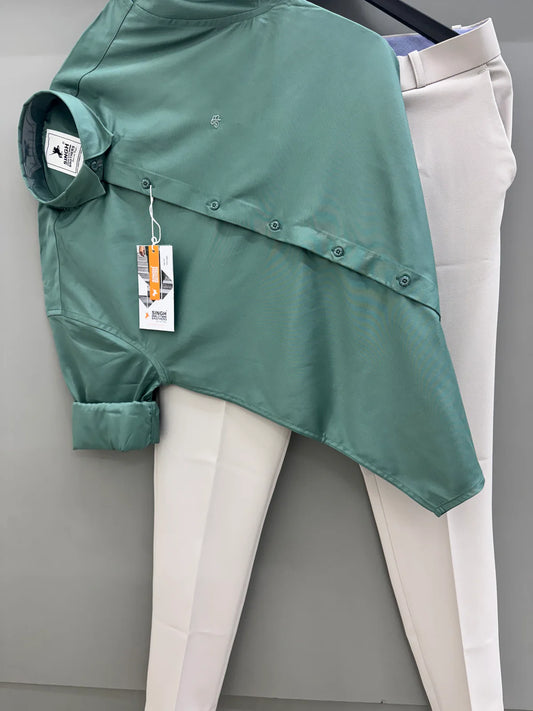 Premium Partywear Shirt and Tailored Formal Pant Set for Semi-Formal Gatherings