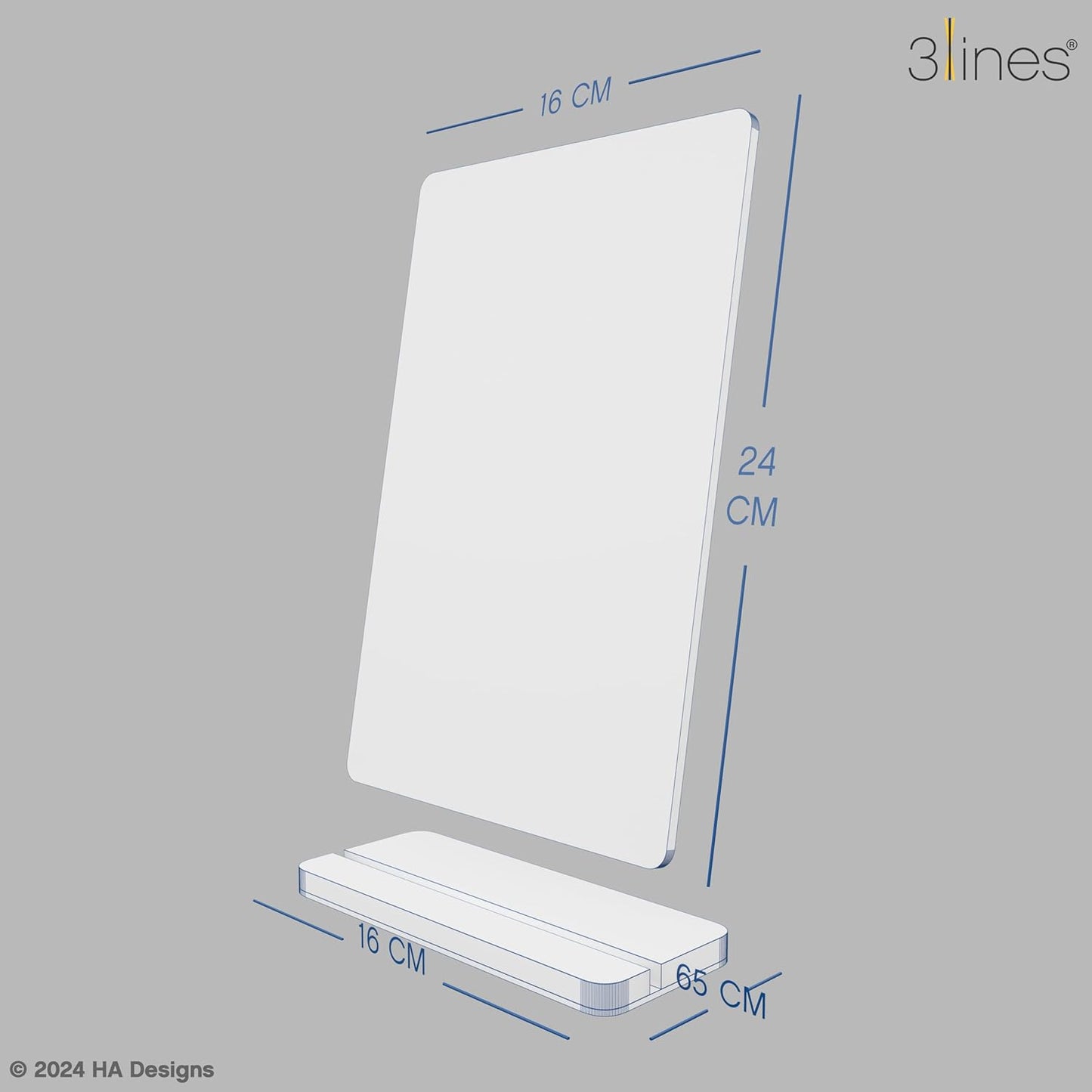 Glowrite Illuminate Your Ideas Acrylic LED Writing Board with USB Stand Base for Home and Office Decor
