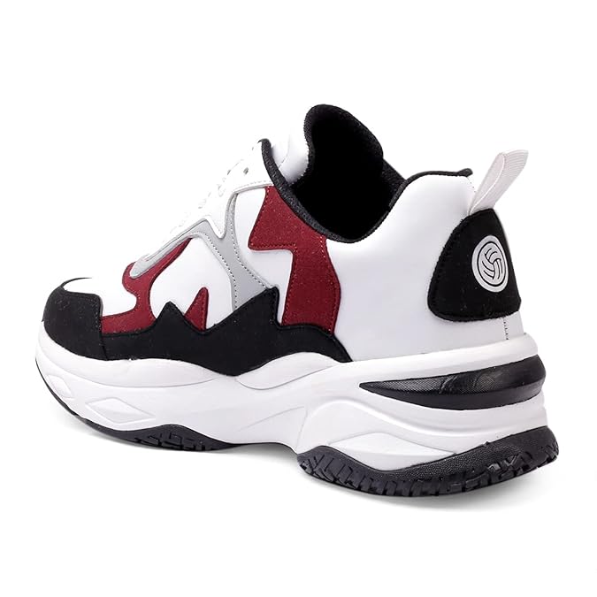 Trendy Men’s Lace Up Running Sneakers with Modern Design and Flexible Grip Support