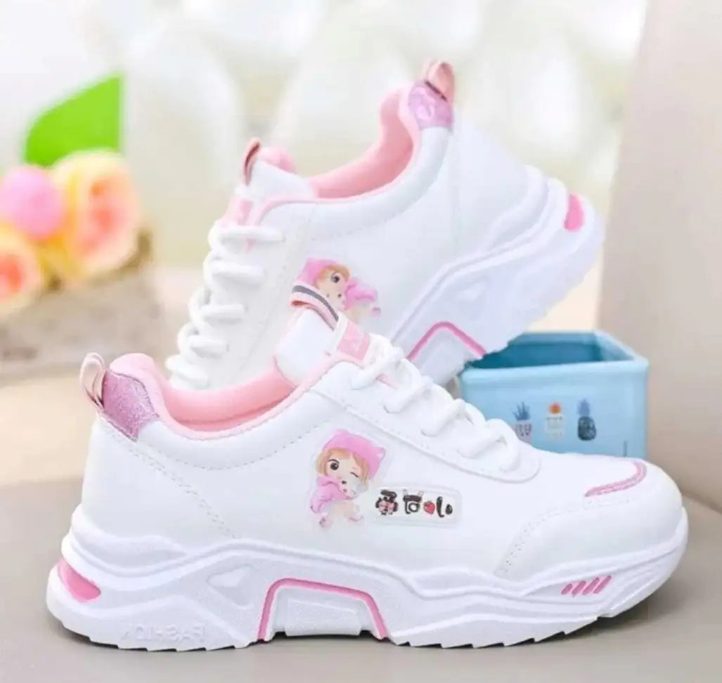 Lightweight White Women Sneakers with Ergonomic Fit and All Day Comfort