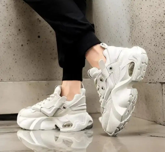 Classic Chunky Sneakers for Men with Durable Rubber Outsole and Long Lasting Comfort