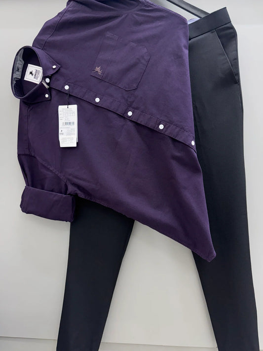 Comfortable Cotton Oxford Shirt with Formal Pant Set for Men with Premium Fabric and Professional Style