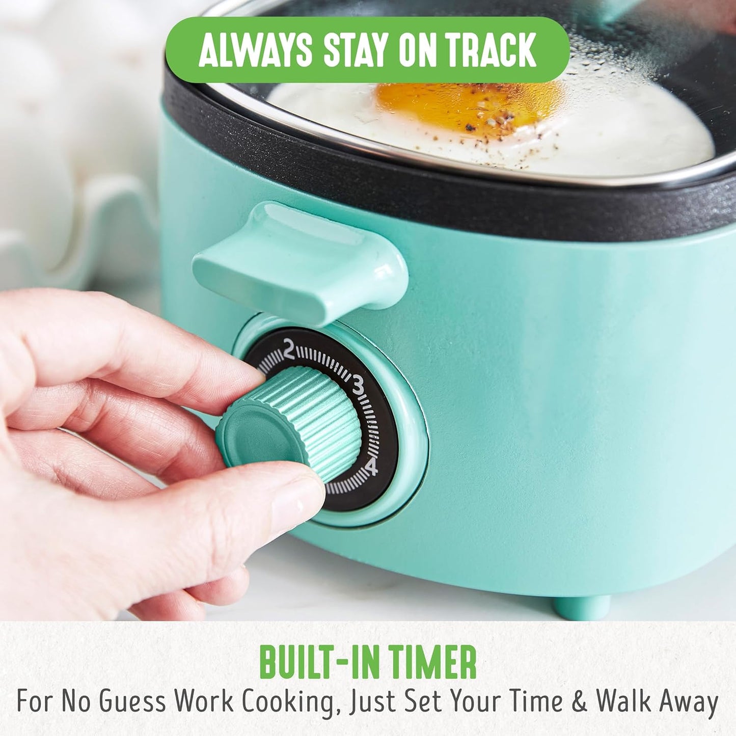 Dual Griddle Breakfast Maker Station Nonstick Ceramic for Eggs Meat Sausage Bacon Pancakes and Sandwiches