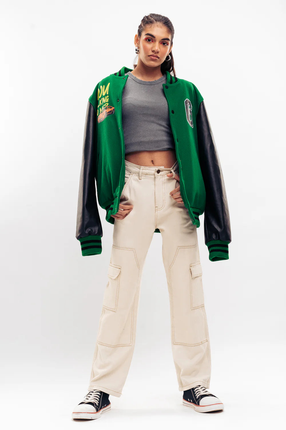 Everyday Wear Women’s Straight Cargo Denim Pants with Utility Style