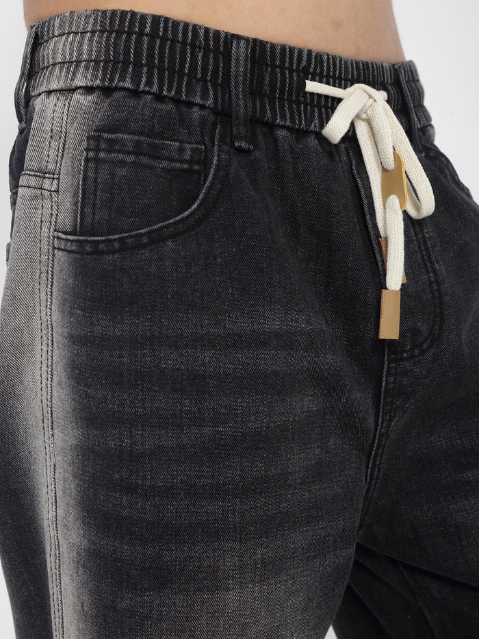 Faded Grey Relaxed Fit Jeans for Men with Comfortable and Casual Style