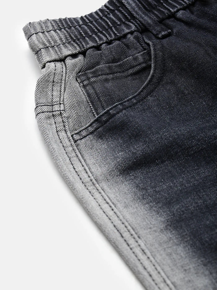 Faded Grey Relaxed Fit Jeans for Men with Comfortable and Casual Style