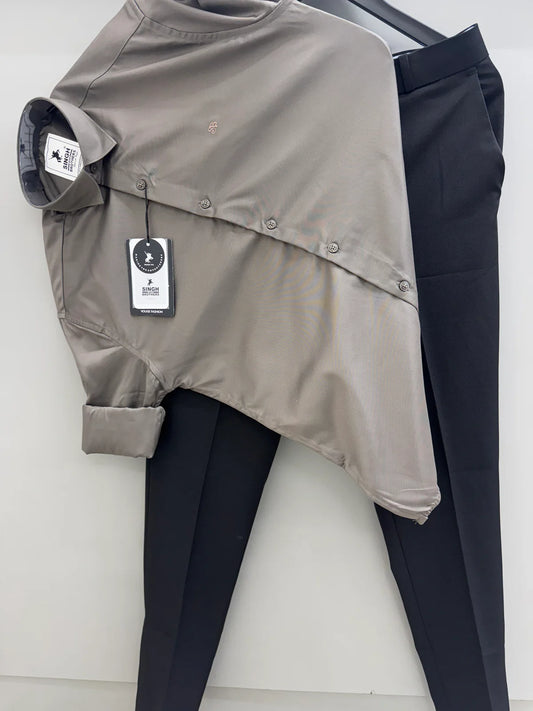 Stylish Partywear Outfit with Slim Fit Formal Pant for Evening Gatherings