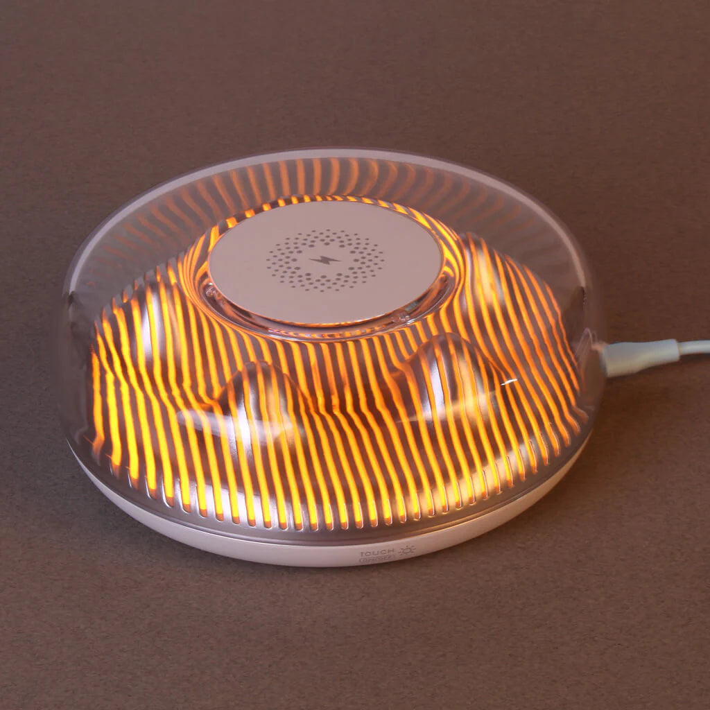 Wireless Charger with LED Night Light Perfect for Bedroom and Gifting