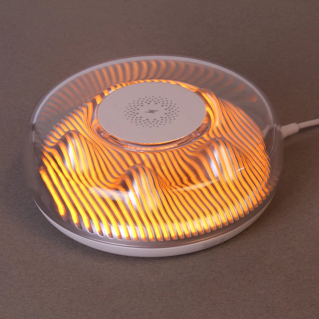 Wireless Charger with LED Night Light Perfect for Bedroom and Gifting