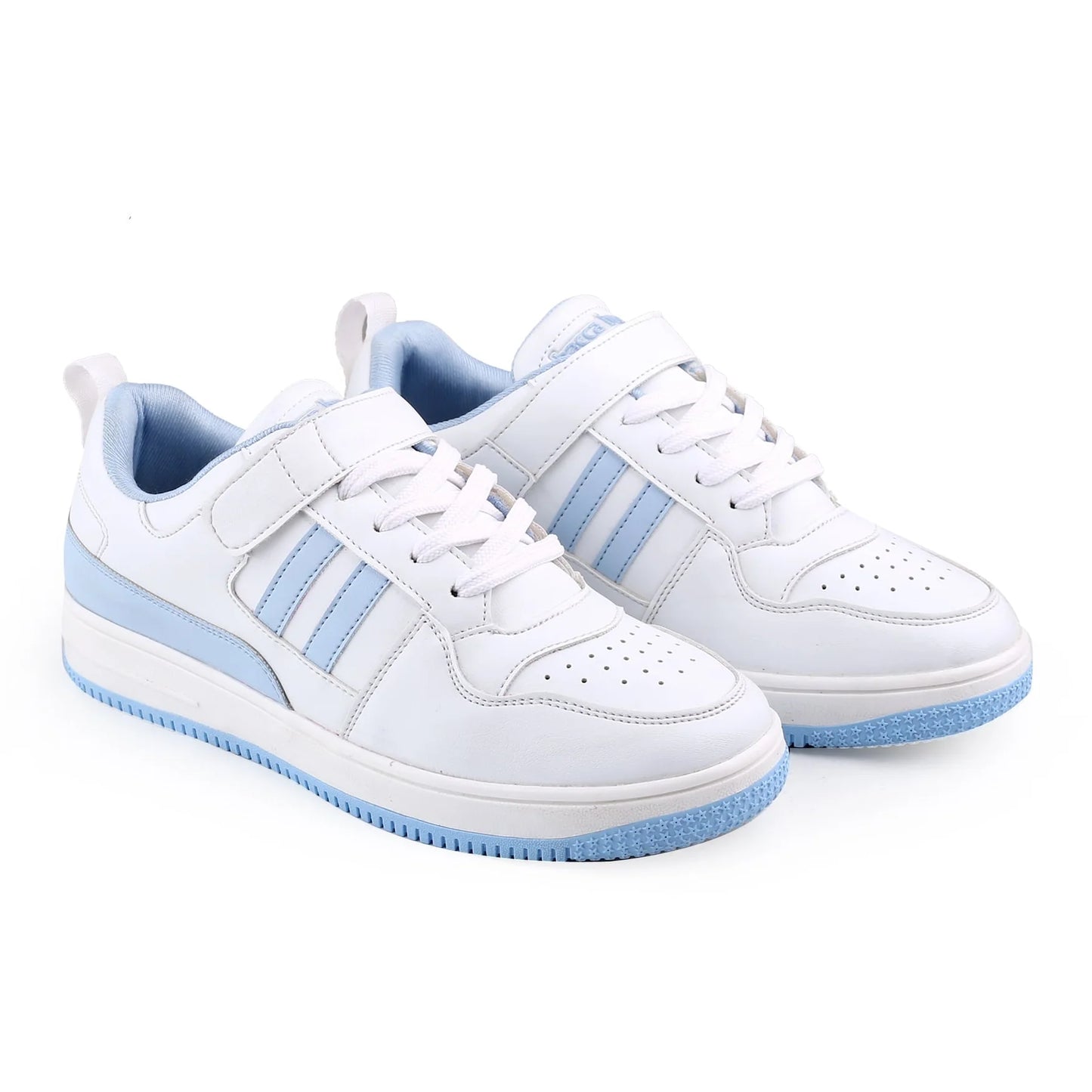 Casual Women’s Low-Top Sneakers Trendy Hook and Loop Closure Street Style Sneakers