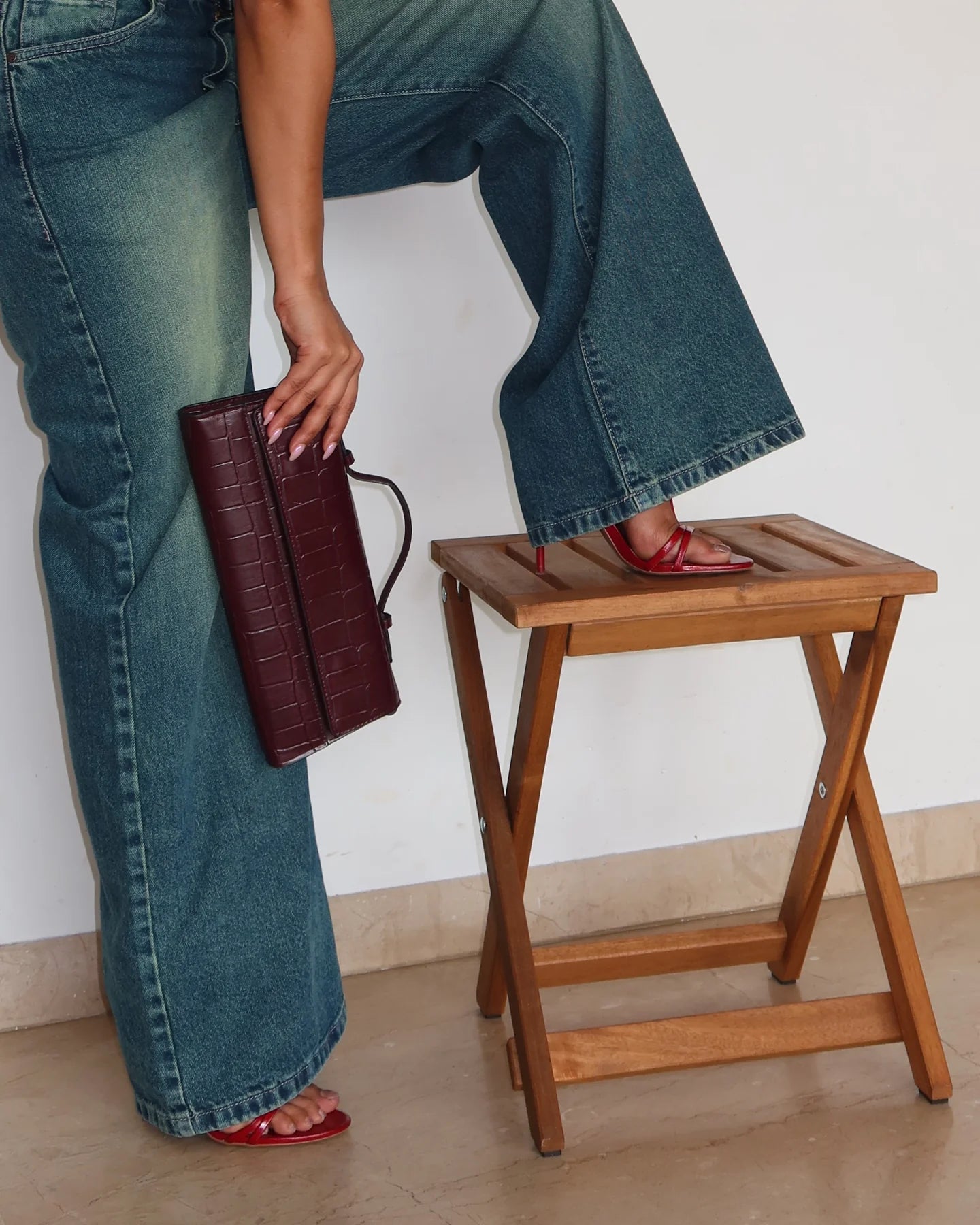 Relaxed Fit Shade Flow Wide Leg Jeans for Work and Casual Outfits
